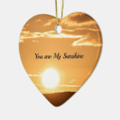 You are My Sunshine - Landscape with Rising Sun セラミックオーナメント (左)