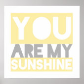 You Are My Sunshine lyrics poster ポスター (正面)