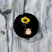 You Are My Sunshine Sunflower Guinea Pig Mom 缶バッジ (インサイチュ)
