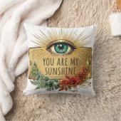 You Are My Sunshine Throw Pillow クッション (ブランケット)