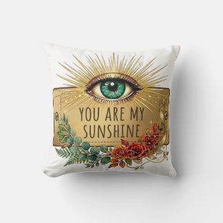 You Are My Sunshine Throw Pillow クッション