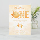 You Are My Sunshine turing ONE 1st Birthdayパーティー 招待状 (スタンド正面)