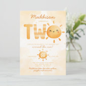You Are My Sunshine turing TWO 2nd Birthdayパーティー 招待状 (スタンド正面)