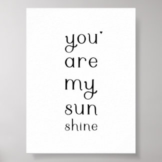 You are my sunshine - valentine poster ポスター