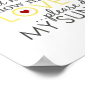 You Are My Sunshine - White - Poster ポスター (角)