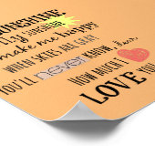 You are my Sunshine Word Art Typography ポスター (角)