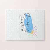 you are my sunshine yellow orange sun rays clouds ジグソーパズル (横)