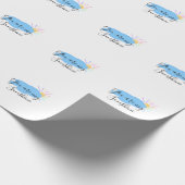 you are my sunshine yellow orange sun rays clouds ラッピングペーパー (角)