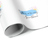 you are my sunshine yellow orange sun rays clouds ラッピングペーパー (ロールコーナー)