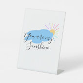 you are my sunshine yellow orange sun rays clouds 台座サイン (正面)