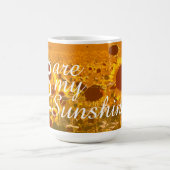 「You are my Sunshire」 Sunflower Field Art コーヒーマグカップ (中央)