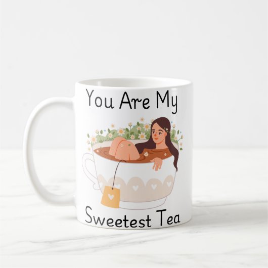 You Are My Sweetest Tea Cute Aesthetic Classic Mug コーヒーマグカップ (左)