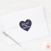You Are My Universe – Cosmic Galaxy Heart Sticker ハートシール (封筒)