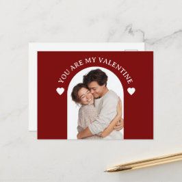 You Are My Valentine Custom Photo Card ポストカード
