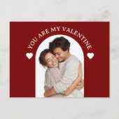 You Are My Valentine Custom Photo Card ポストカード (正面)