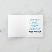 You are not 40, you are thirty-ten, funny birthday カード (内部)