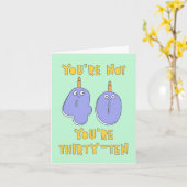 You are not 40, you are thirty-ten, funny birthday カード (黄色い花)