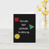 You Are Not Allowed To Give Up Motivation  カード (黄色い花)