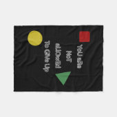 You Are Not Allowed To Give Up Motivation  フリースブランケット (正面(横))