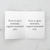 You Are Not Alone – Greeteng Card Template  招待状 (内部)