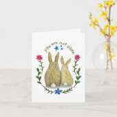 You Are Not Alone Greeting Card カード (黄色い花)