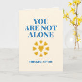 You Are Not Alone Heart Connection カード (黄色い花)