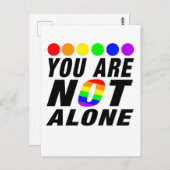 You are Not alone | LGBTQ+ Pride Postkarte ポストカード (正面/裏面)