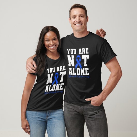 You Are Not Alone Osteoarthritis Awareness Blue Ri Tシャツ (ユニセックス)