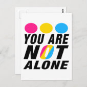  You are not alone  | Pansexual Pride  ポストカード (正面/裏面)