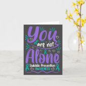 You Are Not Alone Suicide Prevention Awareness  カード (黄色い花)