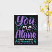 You Are Not Alone Suicide Prevention Awareness  カード (黄色い花)