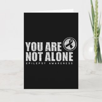 You Are Not Alone Wear Purple Day Epilepsy Awarene カード