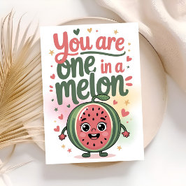 you are one in a melon birthday カード