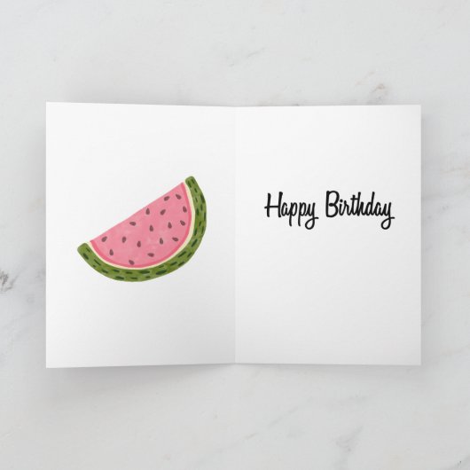 You are one in a Melon Birthday カード (内部)