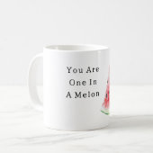 You Are One In A Melon Watermelon コーヒーマグカップ (正面左)