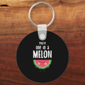 You Are One In a Melon Watermelon Fruit Pun キーホルダー (正面)