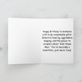 You Are One of a Kind Diamond Birthday Gift カード (内部)