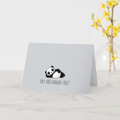 You are pandastic! Anniversary & Valentines card カード (黄色い花)