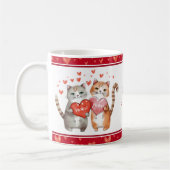 You Are Pawsitive 素晴らし Classroom Valentine's コーヒーマグカップ (左)