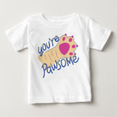 You Are Pawsome: Tiny Tail-Wagger Edition ベビーTシャツ (正面)