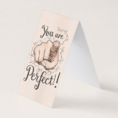 You Are Perfect Confidence Affirmation Folded Card (正面)