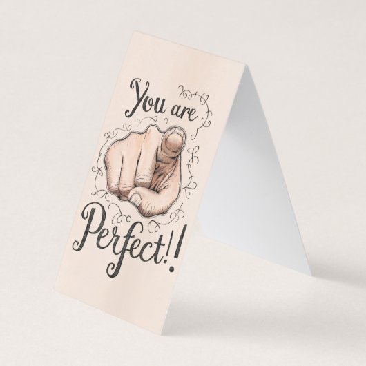 You Are Perfect Confidence Affirmation Folded Card (正面)