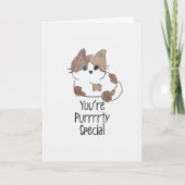 You are Purrrrty Special Cute Kitty Greeting Card カード (正面)