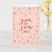 You are Sew Sweet Valentine's カード (黄色い花)