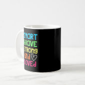 You Are Smart Brave Strong Kind Loved Motivation T コーヒーマグカップ (正面左)