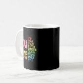 You Are Smart Brave Strong Kind Loved Motivation T コーヒーマグカップ (正面左)