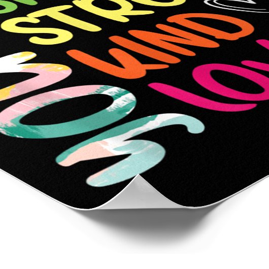 You Are Smart Brave Strong Kind Loved Motivation T ポスター (角)