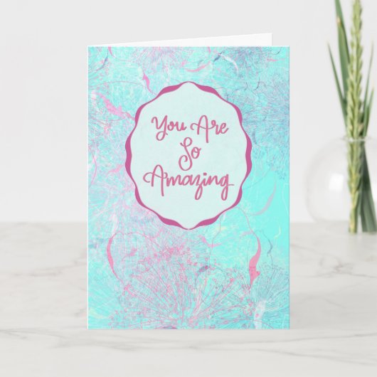 You Are So Amazing Thank You Card カード (正面)