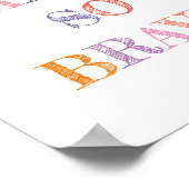 You Are So Brave Quote Colours Poster ポスター (角)