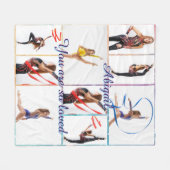 You Are So Loved 9 Picture Photo Collage & Name フリースブランケット (正面(横))